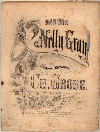Sheet Music - Darling Nelly Gray with brilliant variations; Op. 984