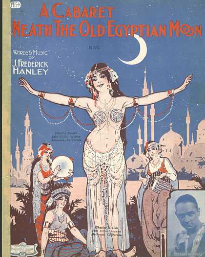 Sheet Music - A cabaret 'neath the old Egyptian moon
