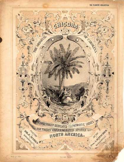Sheet Music - Chicora, the original name of Carolina; Chicora, the Indian name of Carolina