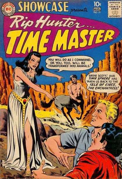 Showcase 21 - Rip Hunter - Time Master - Woman - Man - Time Sphere