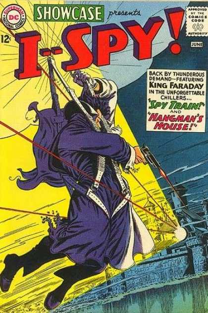 Showcase 50 - Spy Train And Hangmans House - Guns - Zip Lines - Buildings - King Faraday - Carmine Infantino, Murphy Anderson