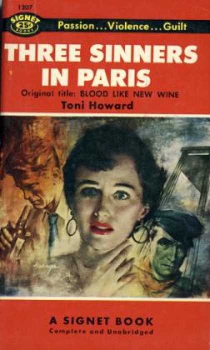 Signet Books - Three Sinners In Paris - Toni Howard