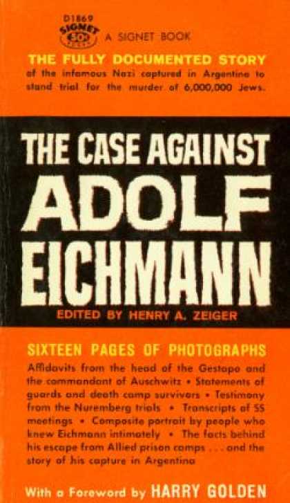 Signet Books - The Case Against Adolf Eichmann