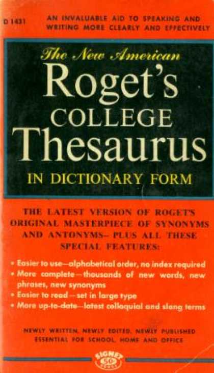 Signet Books - The New American Roget's College Theasaurus