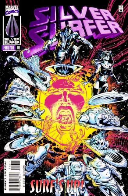Silver Surfer (1987) 116 - Space - Aliens - Face - Surfs Up - Explosion