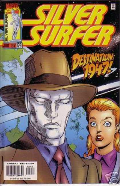 Silver Surfer (1987) 129 - Marvel - Earth - Hat - Woman - Destination 1947 - Ron Garney