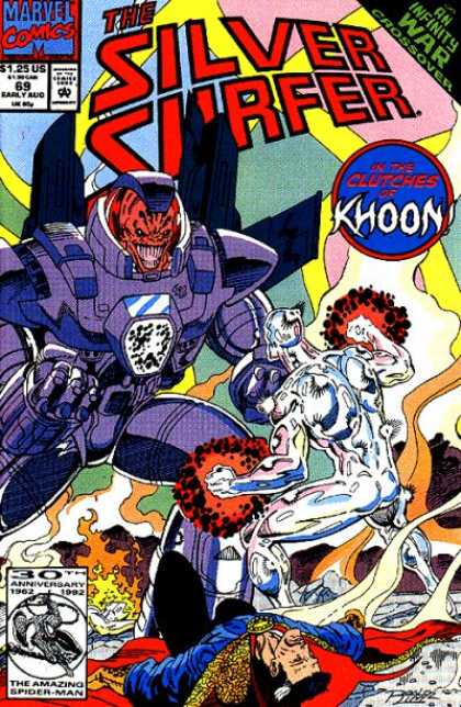 Khoon - Marvel Comics - An Infinity War Crossover - The Amaizing Spiderman - 30 Anniversary - Ron Lim Silver Surfer (1987) 69 - Khoon - Marvel Comics - An Infinity War Crossover - The Amaizing Spiderman - 30 Anniversary - Ron Lim