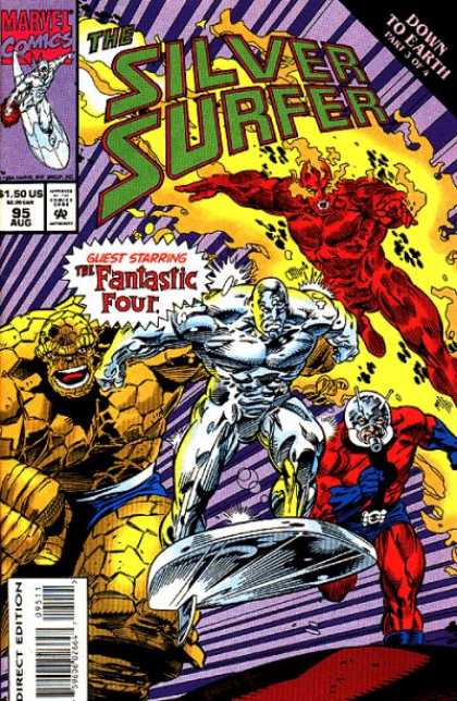 Silver Surfer - Fantastic Four - August - 1995 - Marvel Silver Surfer (1987) 95 - Silver Surfer - Fantastic Four - August - 1995 - Marvel