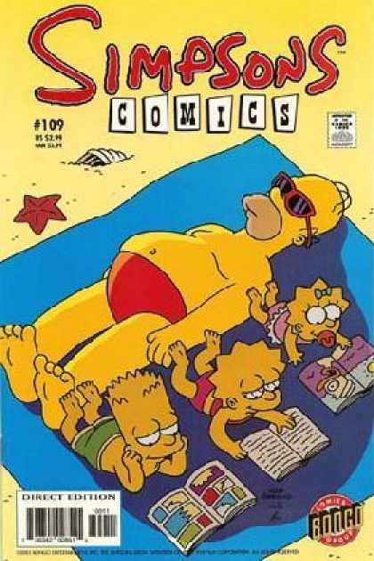 Beach - Blanket - Shade - Starfish - Books - Matt Groening, Mike Rote Simpsons Comics 109 - Beach - Blanket - Shade - Starfish - Books - Matt Groening, Mike Rote