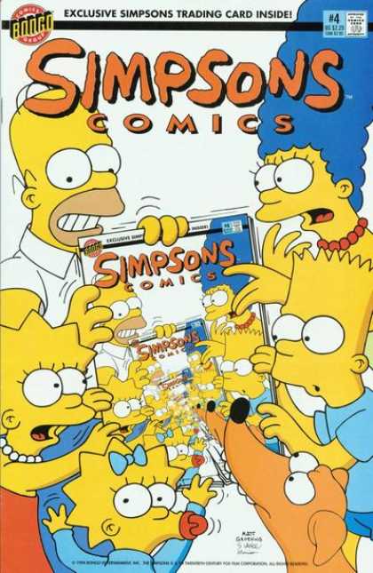 Simpsons Comics 4 - Bongo - Approved By The Comics Code - Man - Woman - Bart - Bill Morrison, Matt Groening