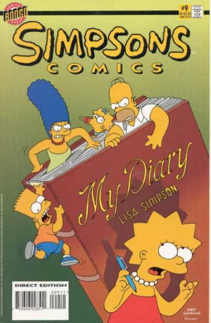 Simpsons Comics 9 - My Diary - Marge - Homer - Bart - Lisa - Bill Morrison, Matt Groening
