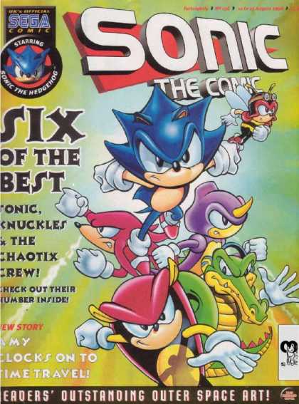 Sonic the Comic 136 - Sonic The Hedgehog - Knuckles - The Haotix Crew - Sega Comics - Time Travel
