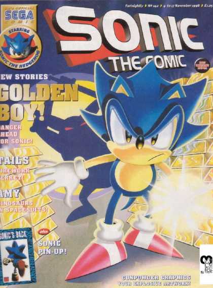 Sonic the Comic 142 - Boy - Magic - Golden - Powerful - Sad