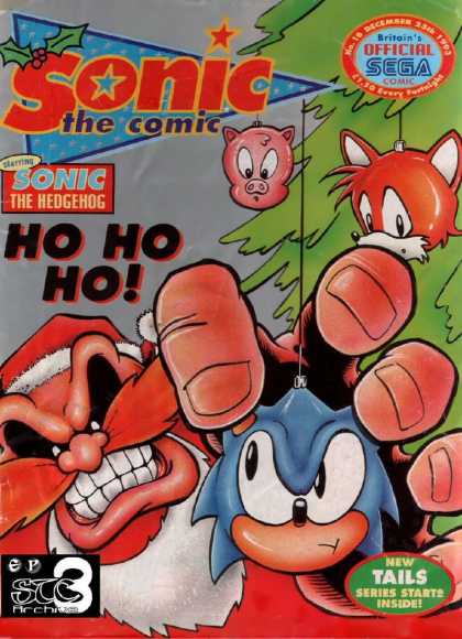 Sonic the Comic 16 - Hedgehog - Robotnik - Tails - Ho Ho Ho - Christmas
