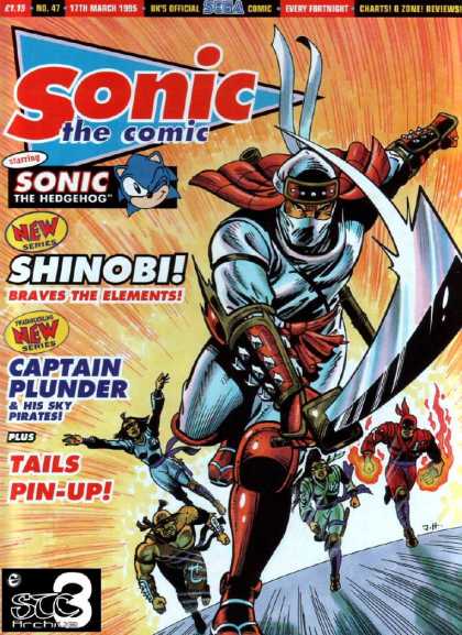 Sonic the Comic 47 - Sonic - Shinobi - Ninja - Fighter - Sword