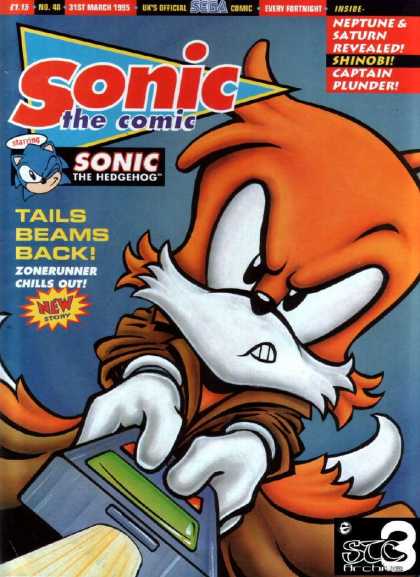 Sonic the Comic 48 - The Hedgehog - Tails Beams Back - Neptune - Captain Plunder - Shinob