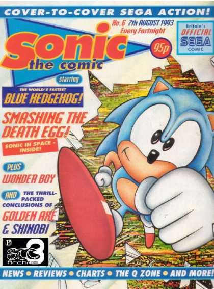Sonic the Comic 6 - Hedgehog - Wonder Boy - Fist - Red Shoes - Breaking Out
