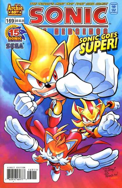 Sonic the Hedgehog 169 - Super - Sega - The Worlds Most Way Past Cool Comic - Archie - Fighting