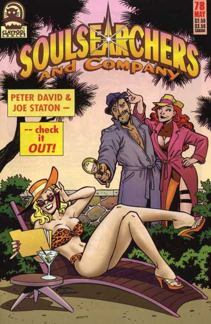 Soulsearchers and Company 78 - Women - Man - Bathing Suit - Magnifying Glass - Tree - Amanda Conner