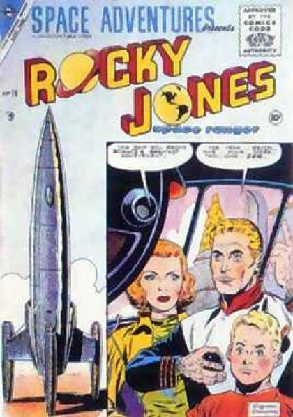 Space Adventures 18 - Rocket - Man - Woman - Boy - Sky - Dick Giordano, Jon D'Agostino