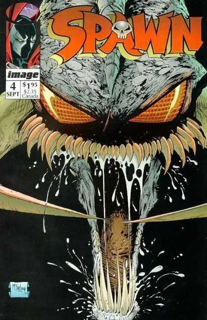 Spawn 4 - Image Comics - Teeth - Bug Eyes - Fangs - Drool - Todd McFarlane