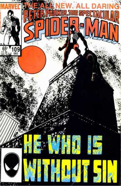 Spectacular Spider-Man (1976) 109 - Full Moon - Night - Spidy - Sin - Posing