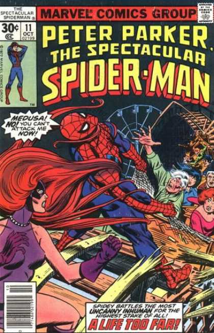 Spectacular Spider-Man (1976) 11 - Ferris Wheel - Roller Coaster - Medusa - Web - Struggle - George Perez