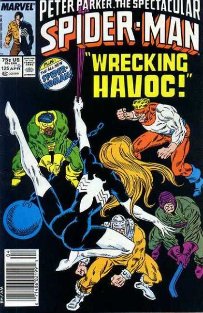 Spectacular Spider-Man (1976) 125 - Havoc - Number 125 - Venom - Girl - Swinging