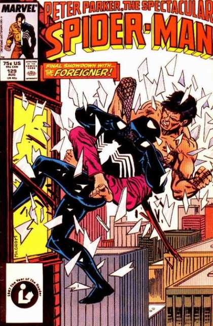 Spectacular Spider-Man (1976) 129 - Window - Showndown - The Foreigner - Marvel - Peter Parker