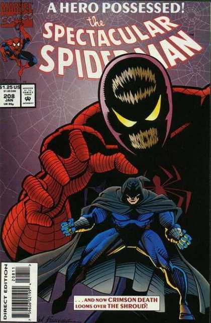 Spectacular Spider-Man (1976) 208 - Marvel - January - Spiderweb - Superhero - A Hero Possessed - Sal Buscema
