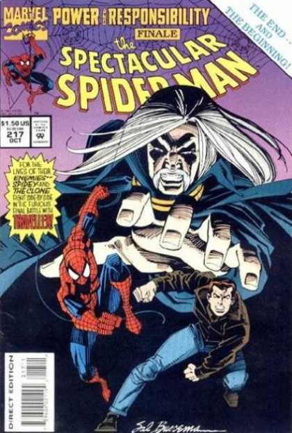 Spectacular Spider-Man (1976) 217 - Hand - Evil - Spiderman - Marvel - Finale - Sal Buscema