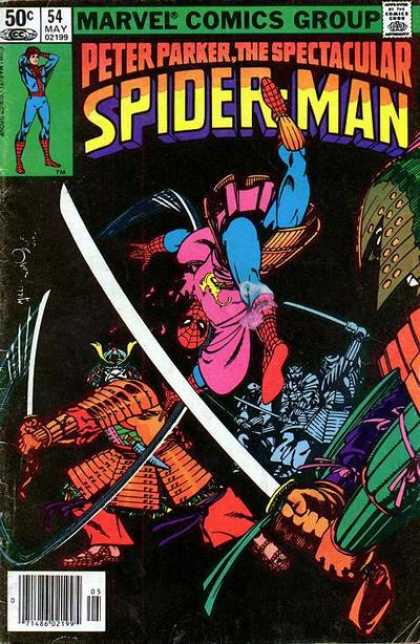 Spectacular Spider-Man (1976) 54 - Peter Parker - Spectacular - Marvel - Ninja - Sword - Frank Miller