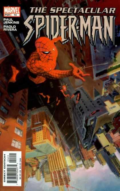 Spectacular Spider-Man 14 - Marvel - Paul Jenkins - Paolo Rivera - Direct Edition - City Buildings - Paolo Rivera