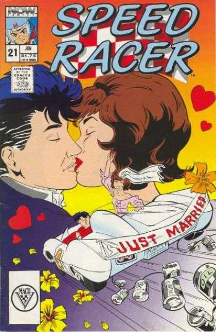 Speed Racer 21 - Kissing - Marriage - Man - Woman - Car