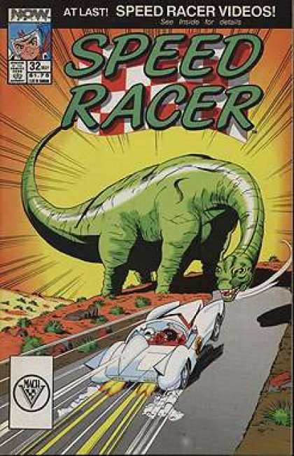 Speed Racer 32 - Driving - Dinosaur - Racing - Road - Car
