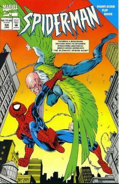 Spider-Man 54 - Marvel - Superhero - Flip Book - Buildings - Wings