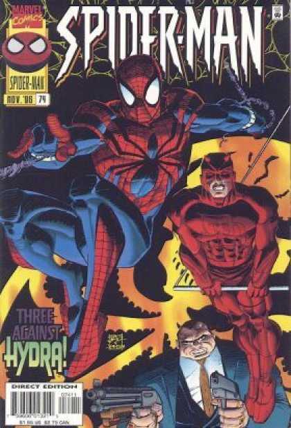 Spider-Man 74 - Daredevil - Guns - Man In A Suit - Spidy - Red Costumes - John Romita, Klaus Janson