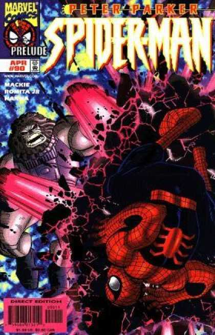 Spider-Man 90 - Peter Parker - Prelude - Red Blast - 90 - Upside-down - John Romita
