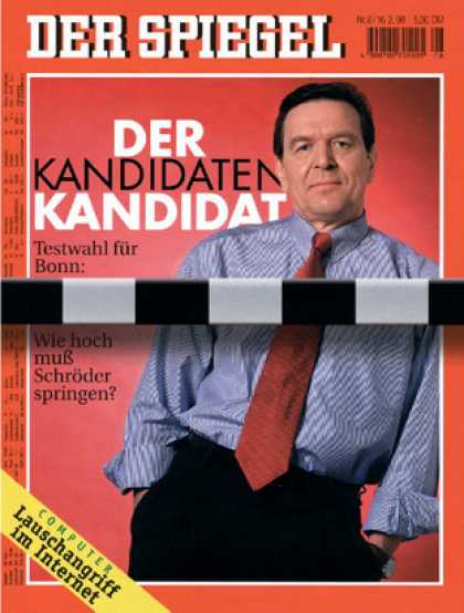 Spiegel - Der SPIEGEL 8/1998 -- Gerhard Schrï¿½der: Testwahl fï¿½r Bonn