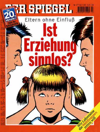 Spiegel - Der SPIEGEL 47/1998 -- Erzieherischer Einfluï¿½ auf Kinder offenbar kleiner