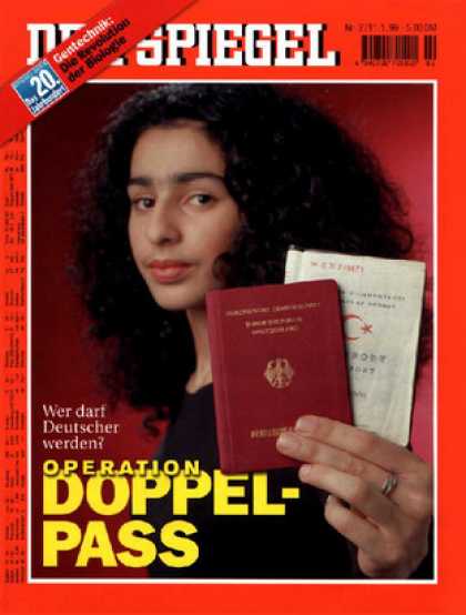 Spiegel - Der SPIEGEL 2/1999 -- Das SPIEGEL-Titelbild-Model Meral Dï¿½zgï¿½n