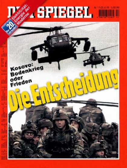 Spiegel - Der SPIEGEL 17/1999 -- Kosovo: Die rot-grï¿½ne Zerreiï¿½probe