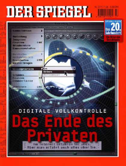 Spiegel - Der SPIEGEL 27/1999 -- Wie harmlos ist die digitale Gesellschaft?