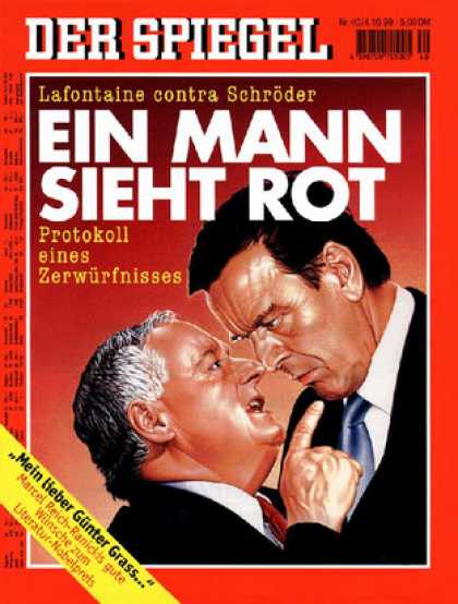 Spiegel - Der SPIEGEL 40/1999 -- Oskar Lafontaine schreckt die SPD mit seinem Buch auf