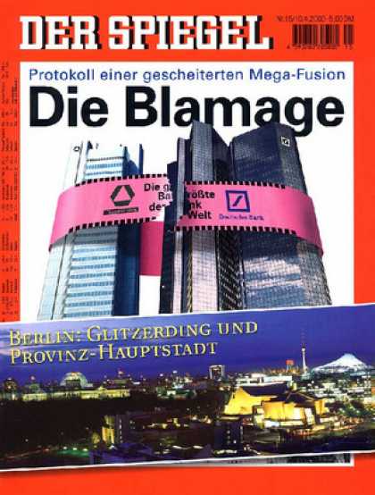 Spiegel - Der SPIEGEL 15/2000 -- Die geplatzte Fusion der Geldhï¿½user Deutsche Bank und