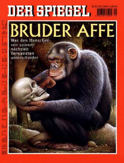 Spiegel - Der SPIEGEL 35/2000 -- Bruder Affe: Wissenschaftler erforschen die Erbsubstanz