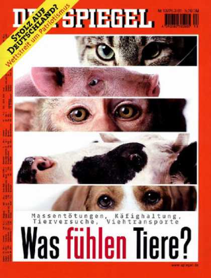 Spiegel - Der SPIEGEL 13/2001 -- Biologen erforschen die Gefï¿½hlswelt der Tiere
