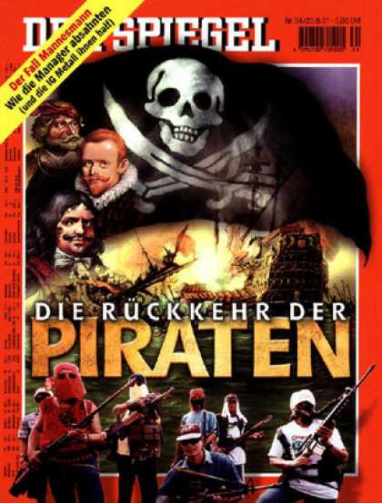 Spiegel - Der SPIEGEL 34/2001 -- Piraten kehren zurï¿½ck