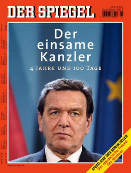 Spiegel - Der SPIEGEL 6/2003 -- Unpopulï¿½r und glï¿½cklos: Der deutsche Kanzler im Tief