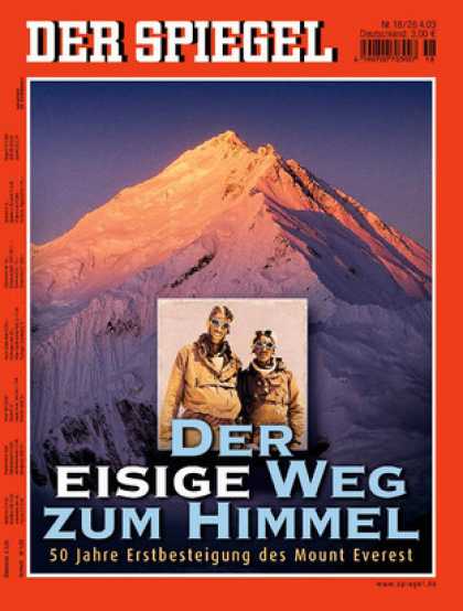Spiegel - Der SPIEGEL 18/2003 -- Mount Everest: Triumphe und Dramen in eisiger Hï¿½he